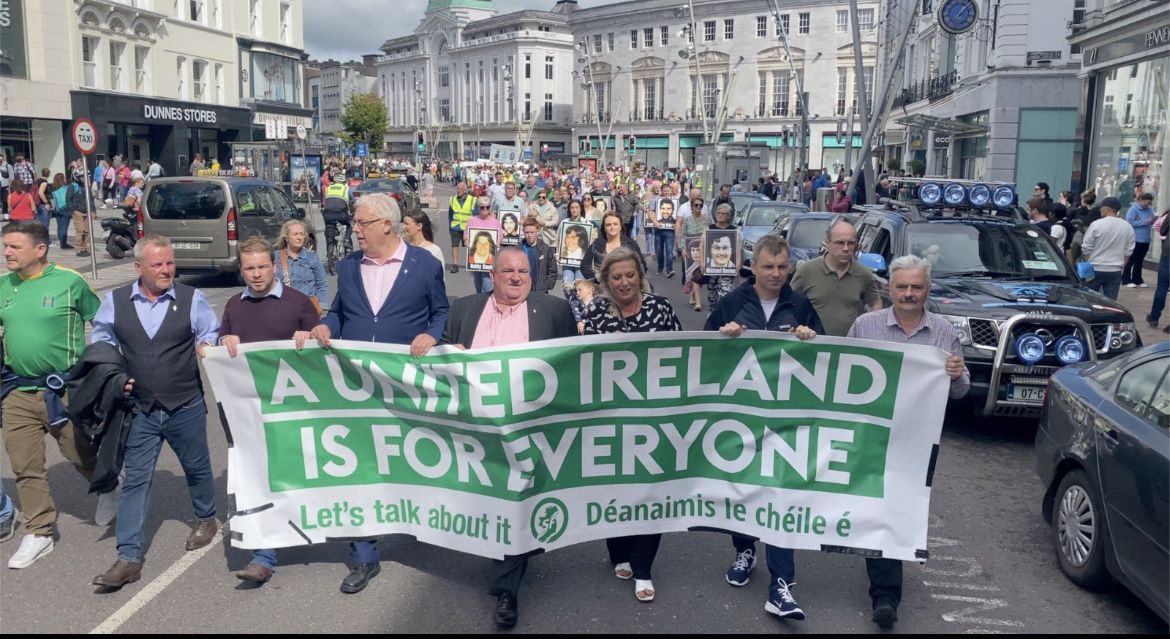 Marching in Cork in memory of Ireland's Hunger Strikers.