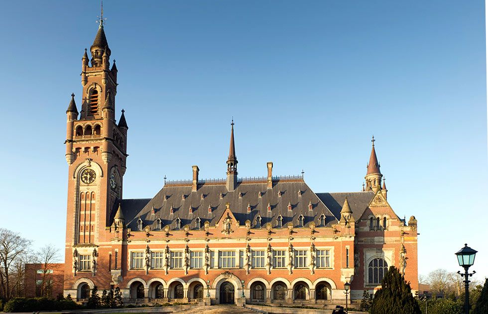 The International Court of Justice in The Hague.