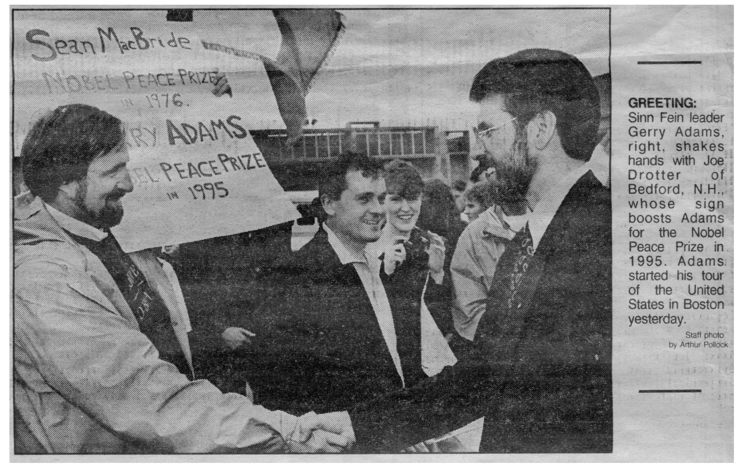 FÁILTE: Welcoming Gerry Adams to Boston
