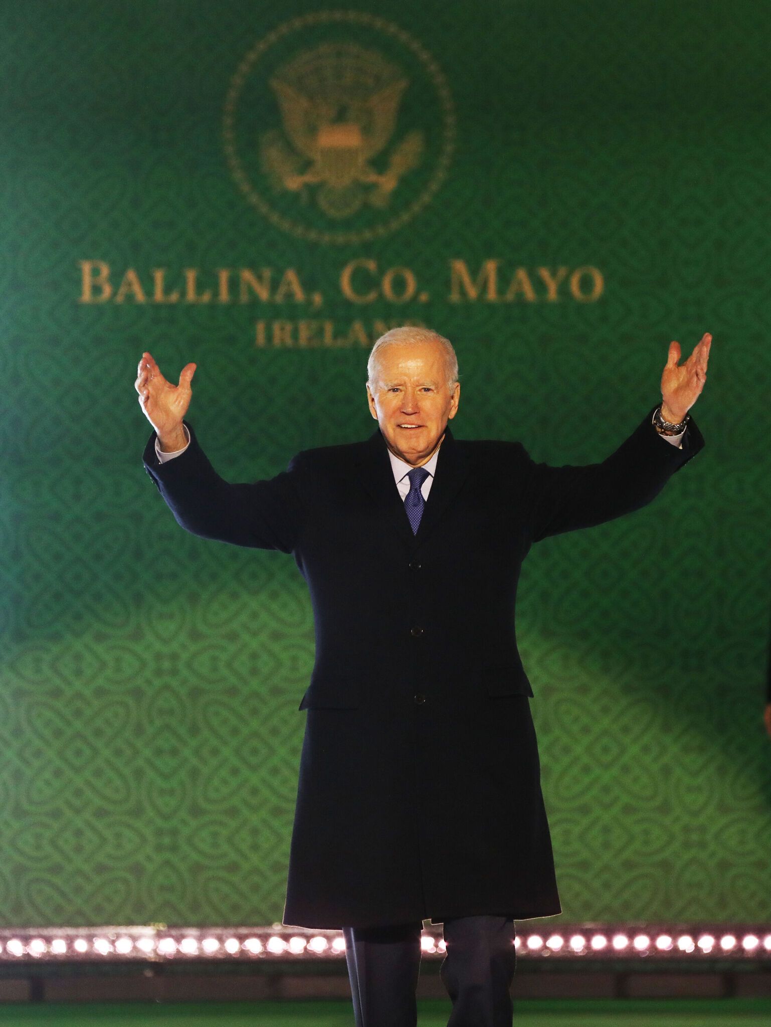 President Joe Biden in Ireland and here being greeted by crowds in Ballina, County Mayo in April, 2023. RollingNews.ie photo.