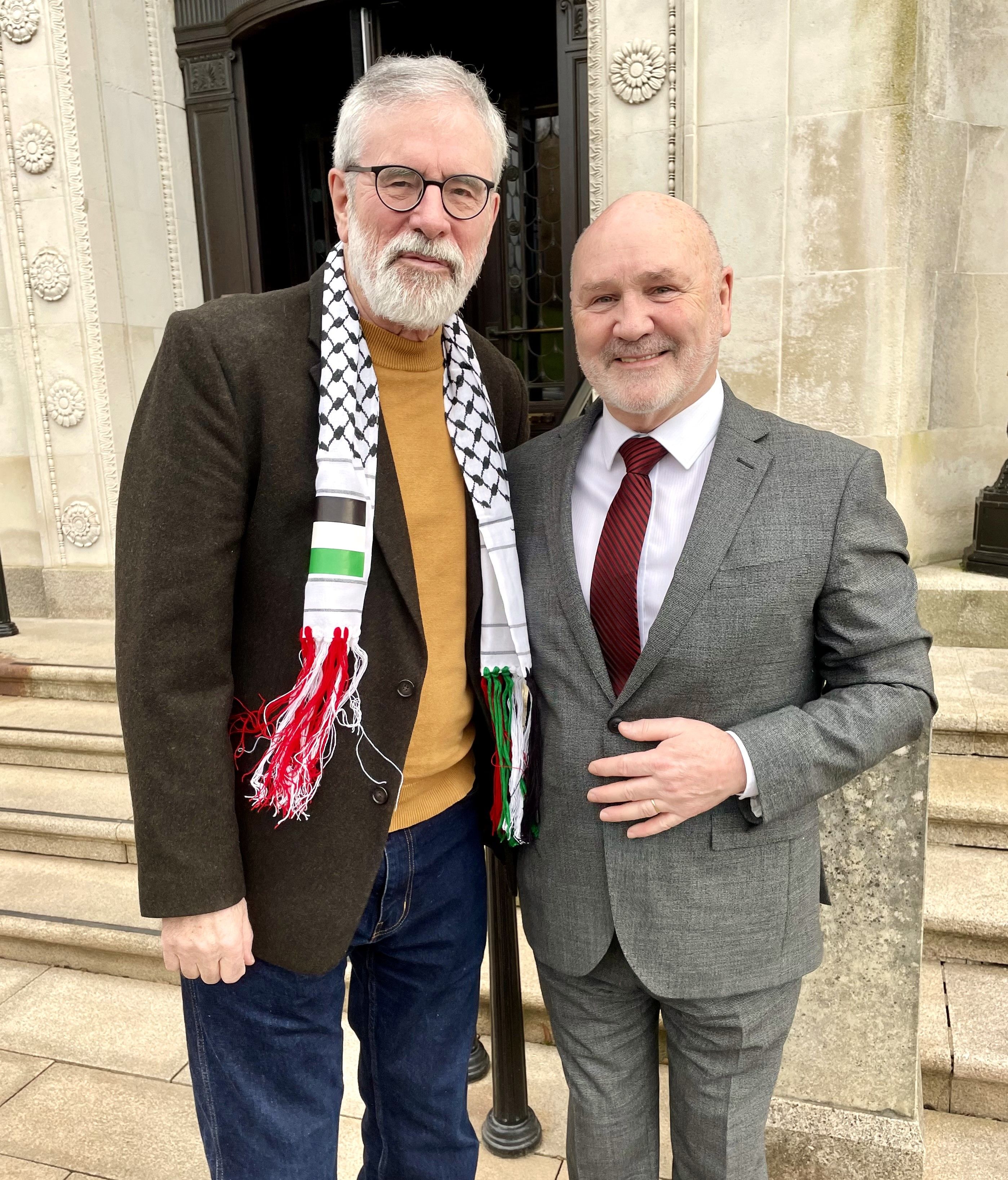 With Alex Maskey at Stormont.