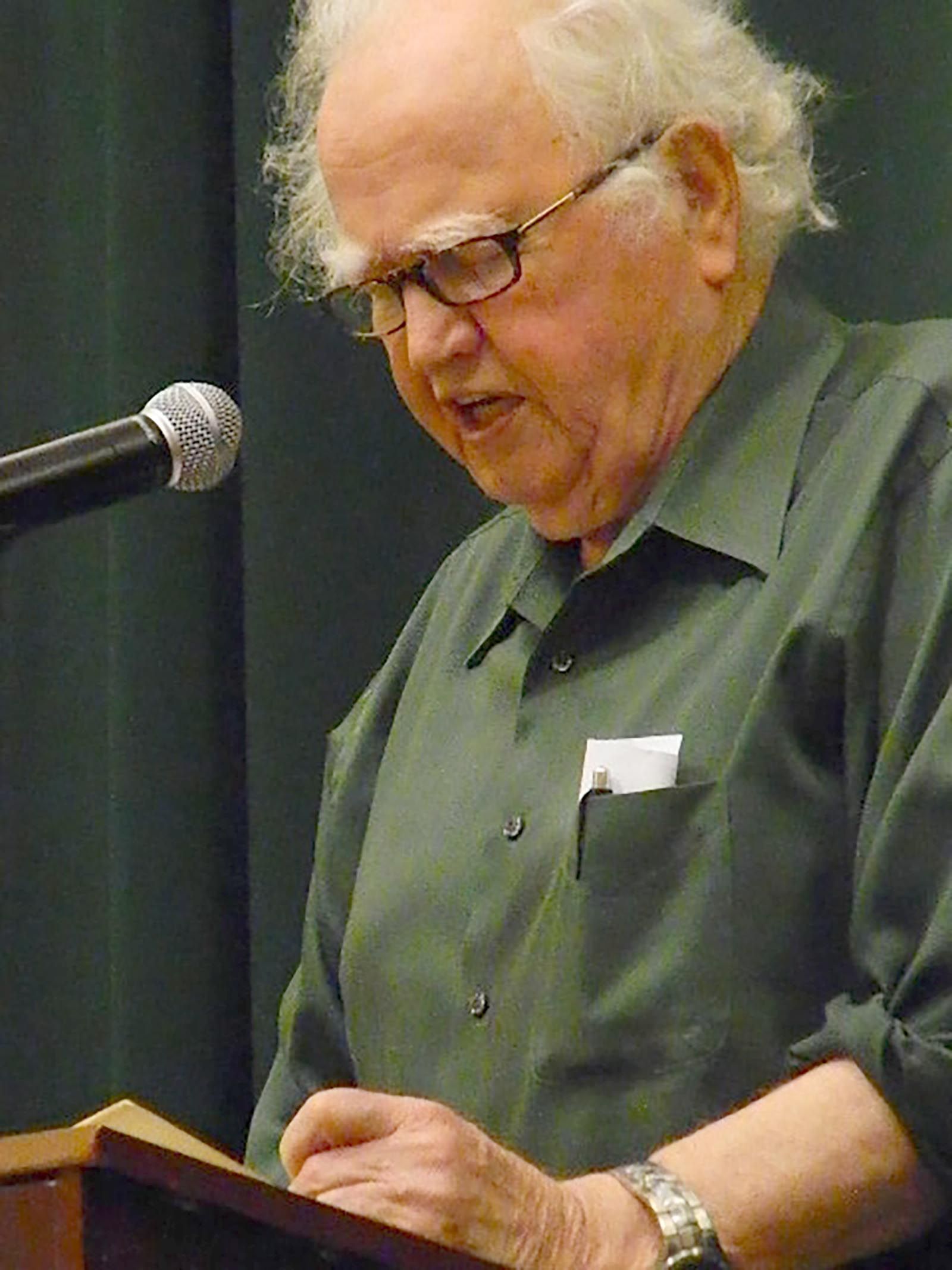 Malachy reading James Joyce.