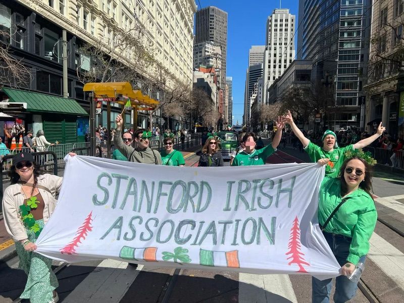 STANFORD SHAMROCKS: At the San Fran parade last week