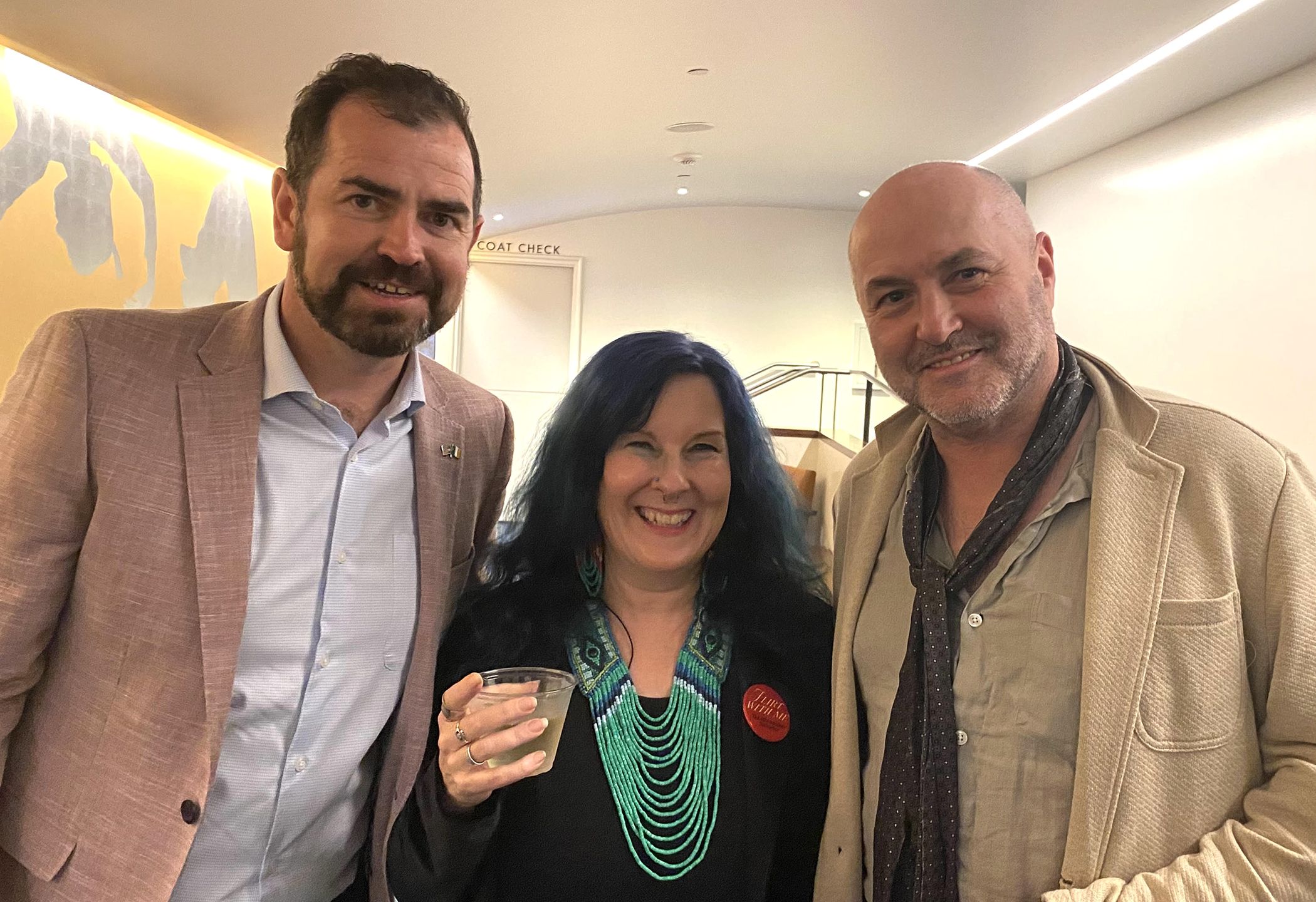 FEST: Consul General of Ireland San Francisco Micheál Smith with author Emer Martin and Colum McCann