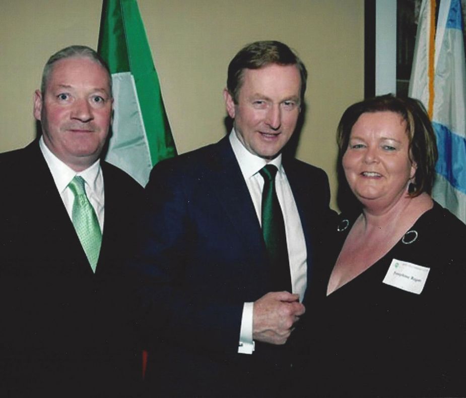 Cyril and Josie with Enda Kenny