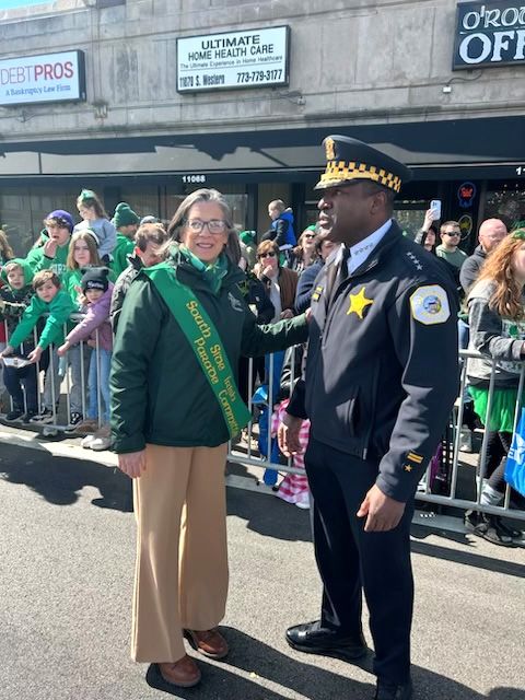 Marianne with CPD Superintendent Larry Snelling