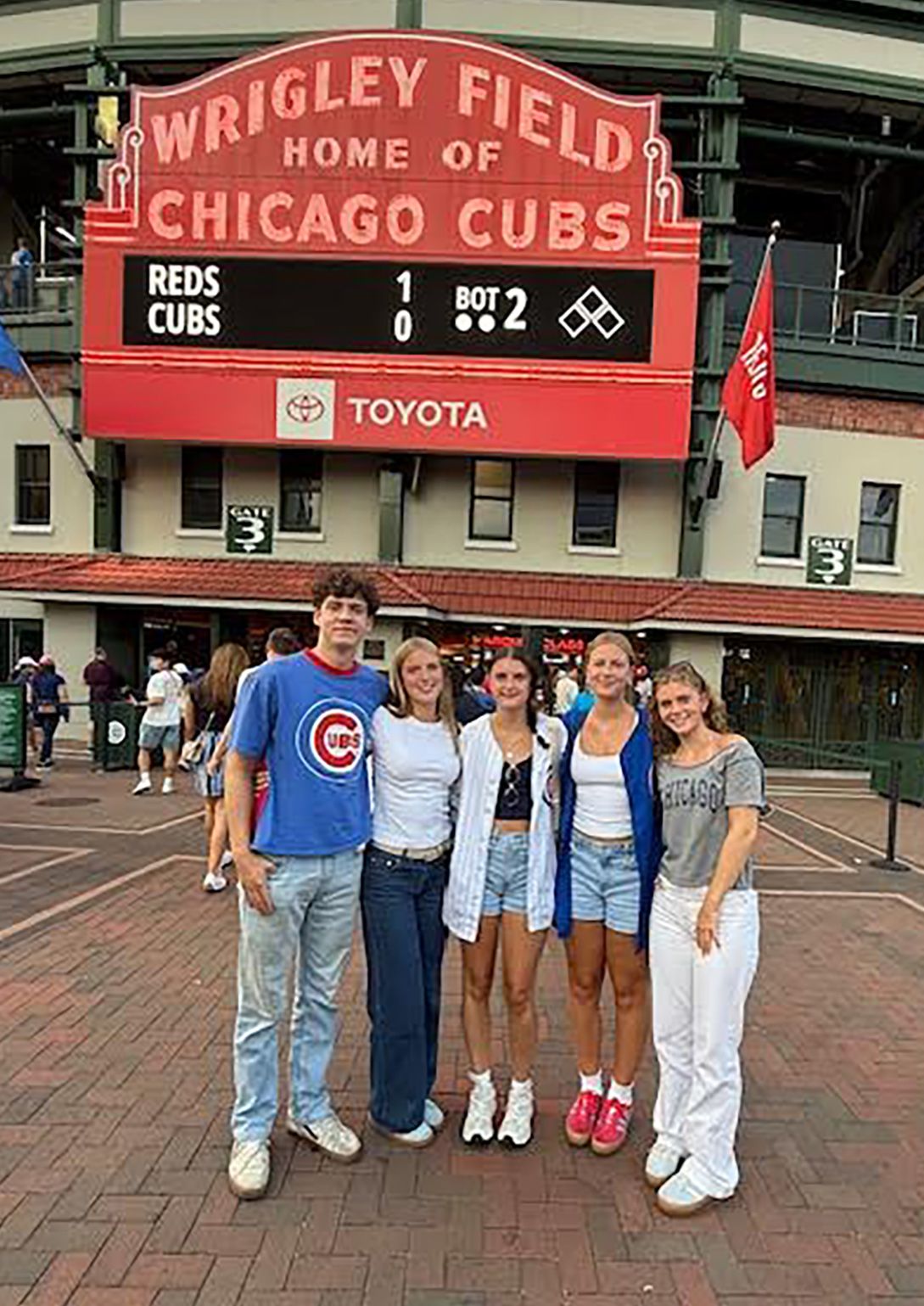 At a recent Cubs game