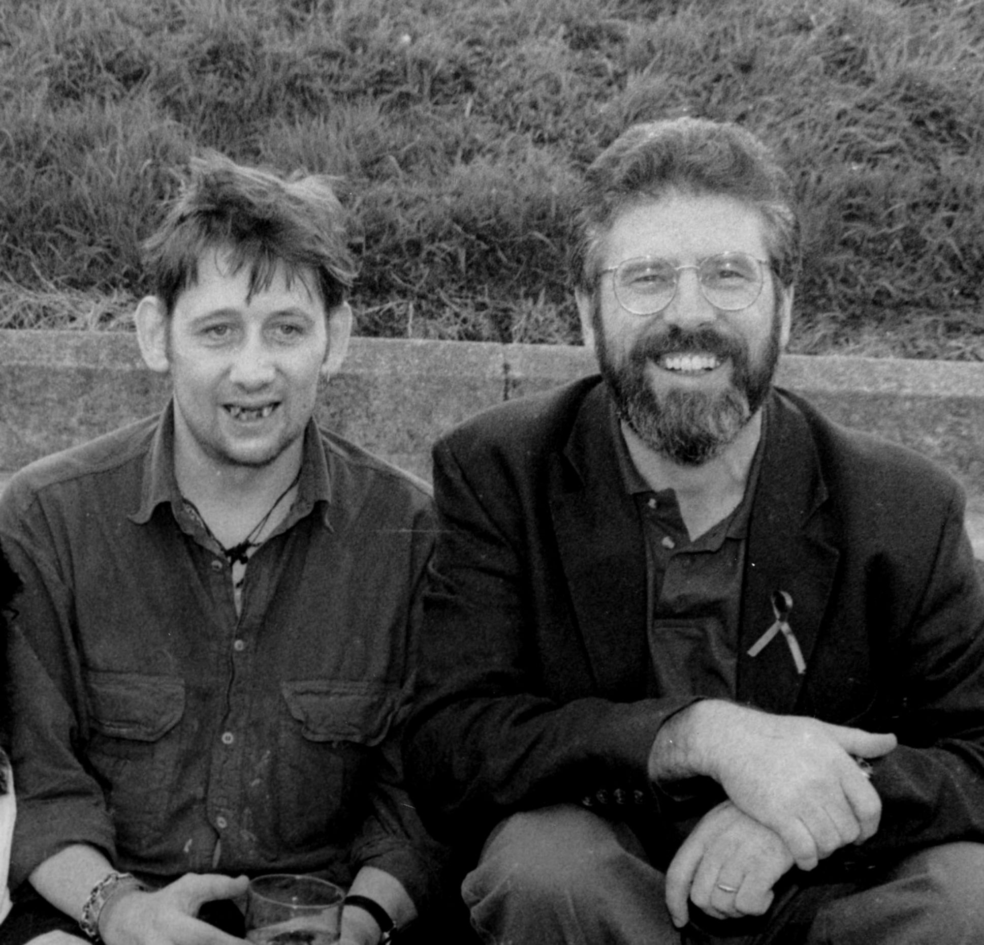 FRIENDS: Shane MacGowan and Gerry Adams
