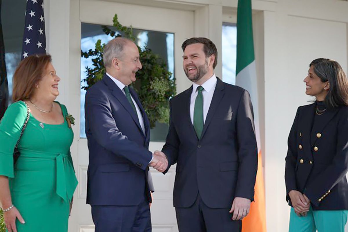  The Martins meet the Vances.  Photo from X.