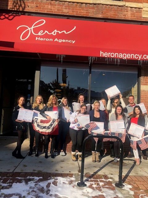 Noreen & staff at her office