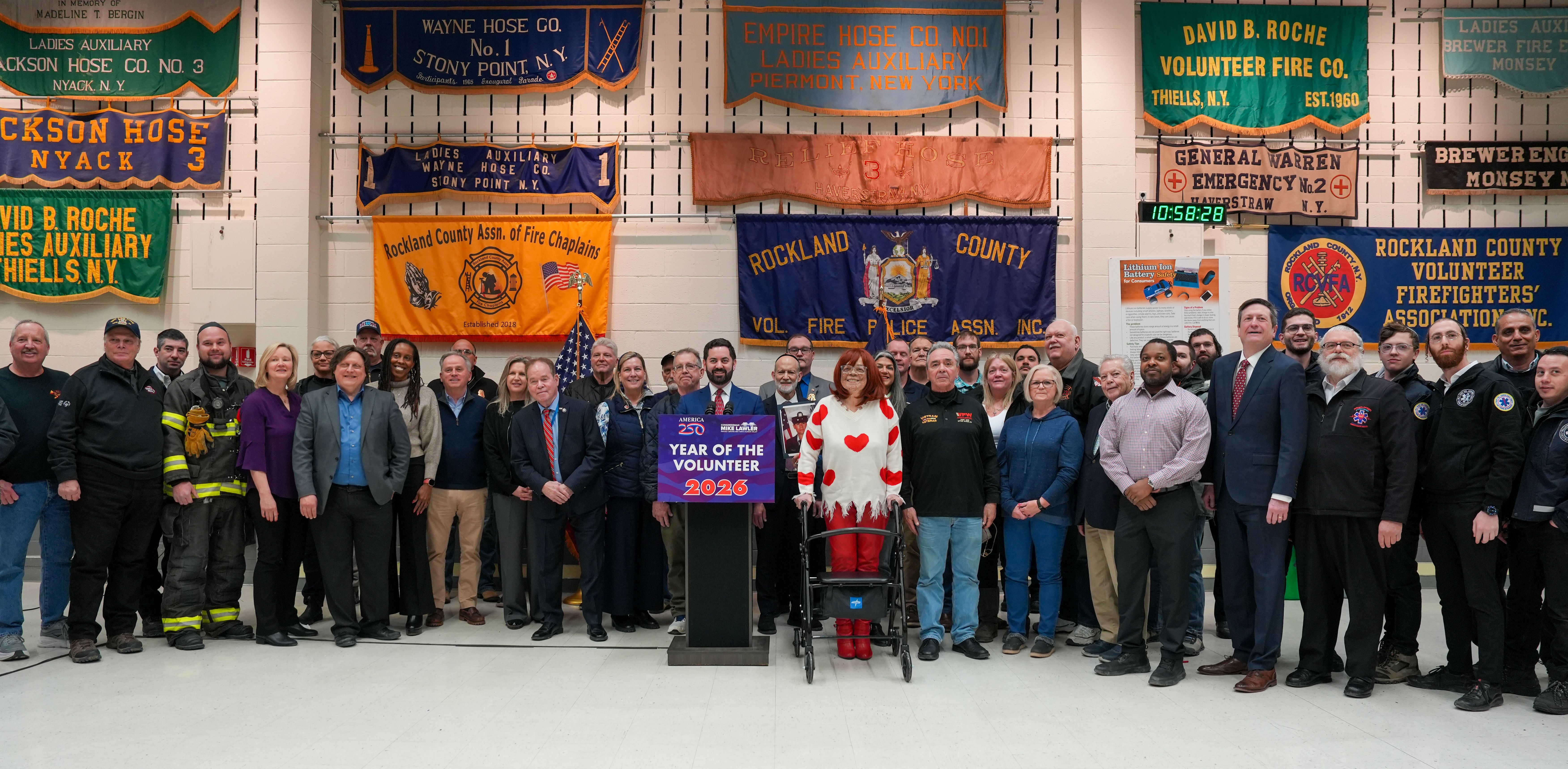 STEPPING UP: Volunteers turned out in Pomona, NY on Monday to back Year of Volunteer bid