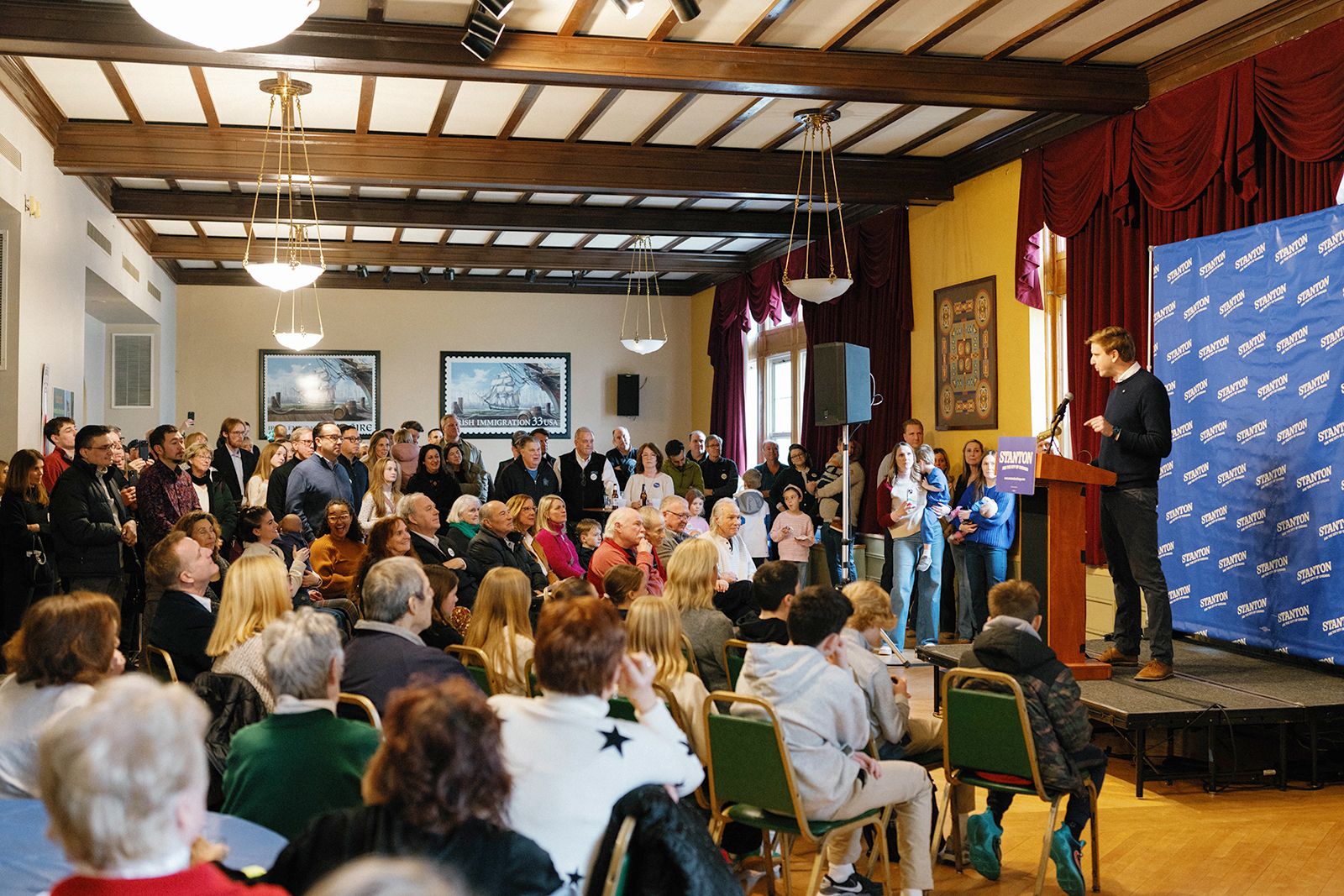 Liam announces candidacy at Irish Americah Heritage Centre