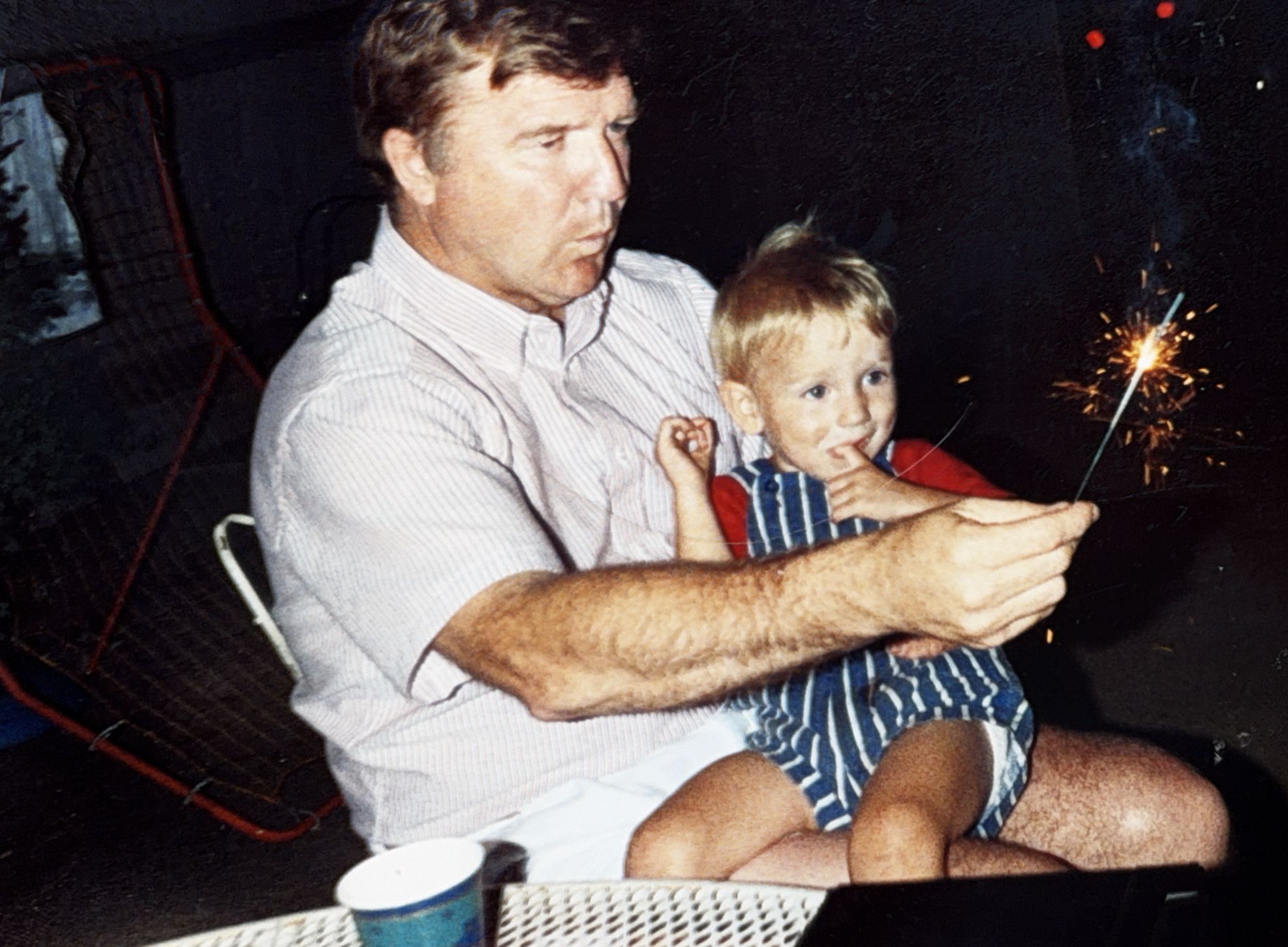 Liam with his dad Tom