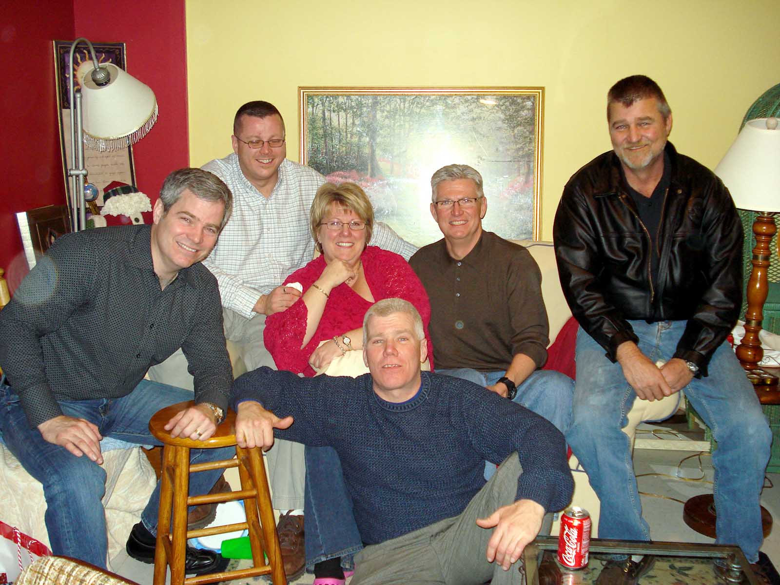 Johnny in front next row Jimmy Claudette Patrick, Terry Tommy in the back