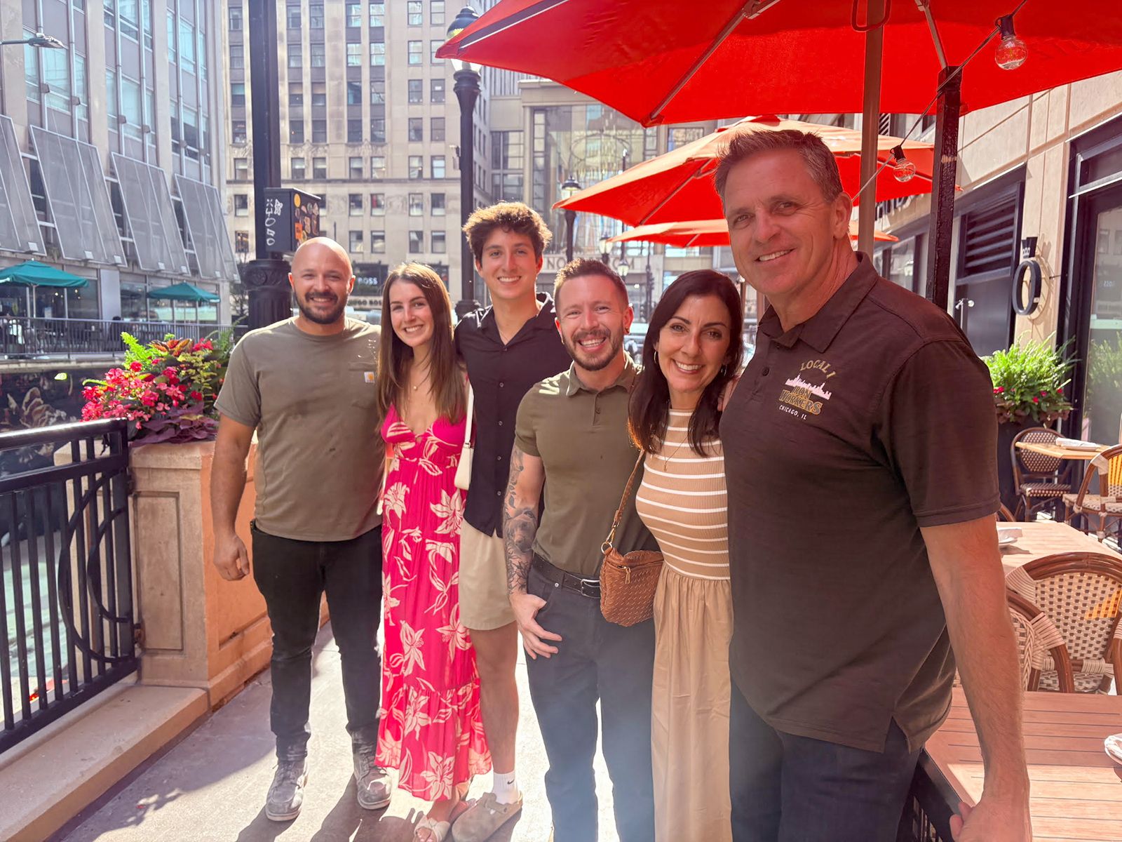 Joey, Amelia, Peter, John, Lora, and John Gardiner